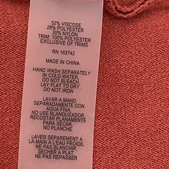 Milano LIV Rust Colored Top With Scattered Sequins. Large - Picture 6 of 7